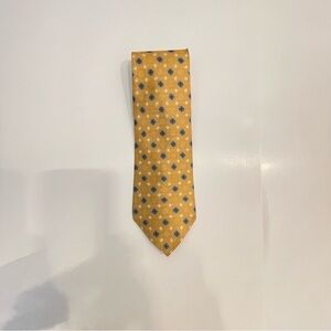 Ralph Lauren Mustard Yellow Geometric Silk Tie